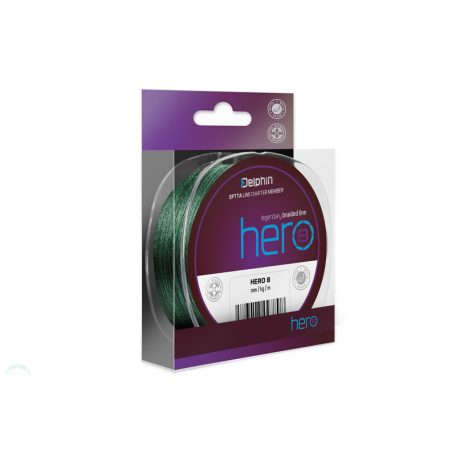 Delphin HERO 8 / zöld 0,18mm 13,2kg  117m