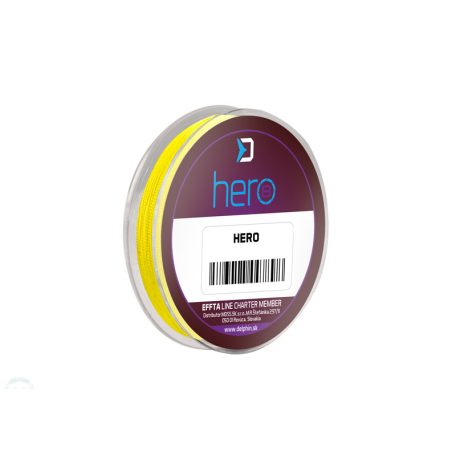 Delphin HERO 8 / fluo sárga 0,40mm 26,4kg   10m