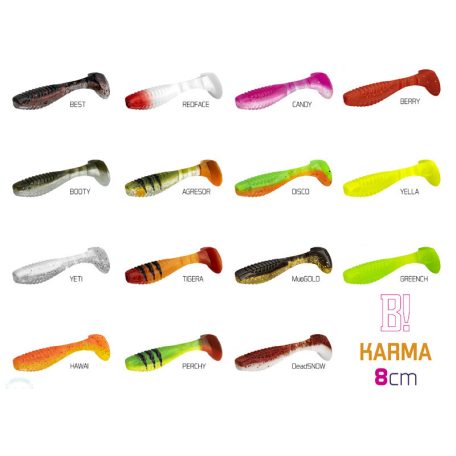 Top mix Delphin KARMA UVs / 5db 8cm / Perchy + Redface + Candy + Hawai + Best