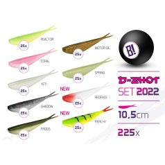 BOMB D-SHOT 2022 csali szett 10,5cm / 225db 10,5cm