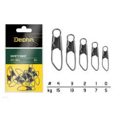 Biztonsági kapocs / 10db #3/13kg