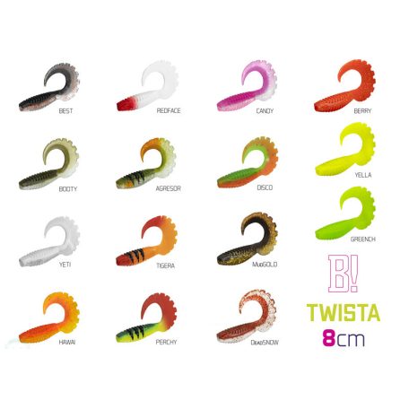 DuoPACK BOX Delphin TWISTA UVs / 6x 5db 8cm/MudGOLD