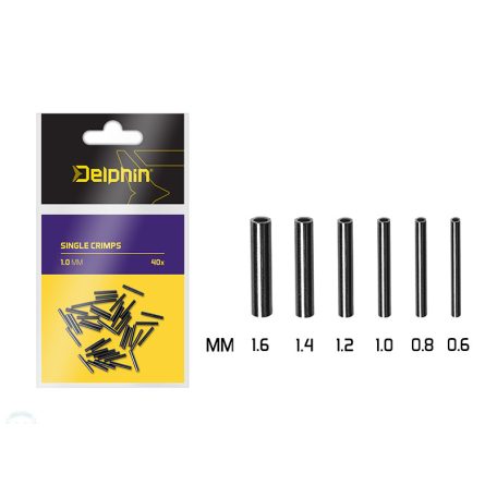 Delphin Single CRIMPS /40ks 0.6mm