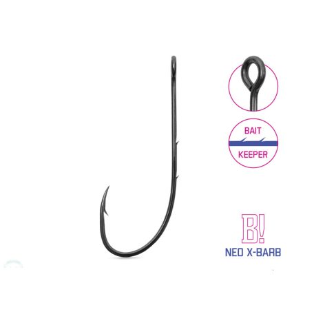 Delphin B! NEO X-BARB Cheburashka horog / 8db 3/0