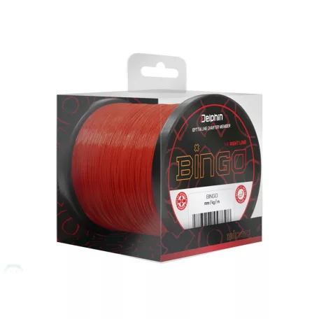 Monofil Delphin BINGO Matt / sötét vörös 0,25mm 5,4kg 300m