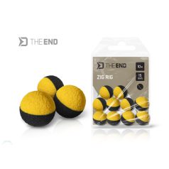 Delphin TheEND ZIG RIG / 10db fekete-sárga, 15 mm
