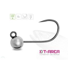 Delphin T-AREA BL Tungsten jig / 5 db ezüst/4mm/0,6g/#6