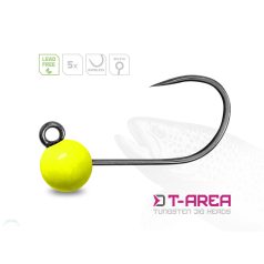   Delphin T-AREA BL Tungsten jig / 5 db fluo sárga/4mm/0,6g/#6