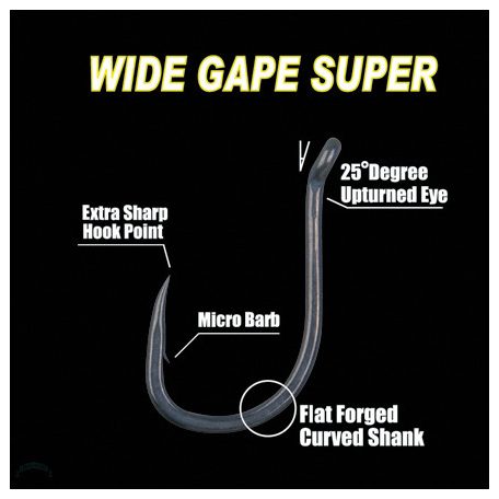 G-Carp Wide Gape Super 10/cs. 10-es