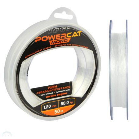 Powercat harcsázó előkezsinór mono 50m 1.2mm