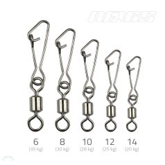 Hengeres forgó + kapocs 10-es 10db/cs