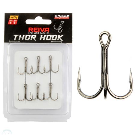 Reiva Treble Hook TR-19 8-as 6db/cs