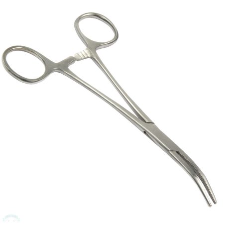 Horogkiszedő csipesz 20cm hajlított (3111)