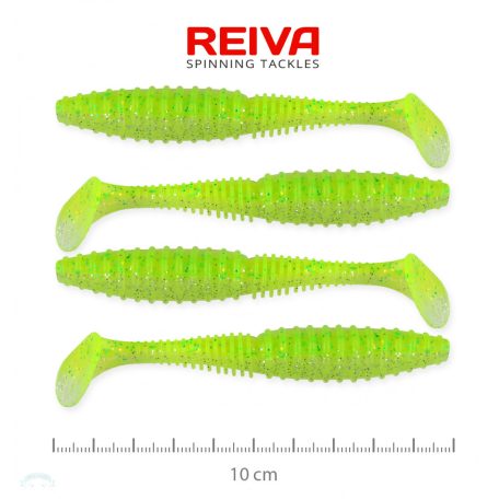 Zander Power Shad 10cm 4db/cs (Flash Chartreuse)