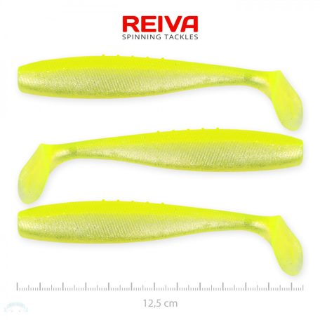 Flat Minnow shad 12,5cm 3db/cs (Flash Lemonade)