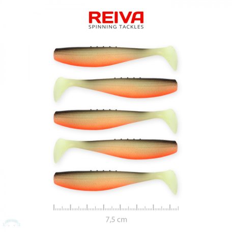 Flat Minnow shad 7,5cm 5db/cs (UV Roach)