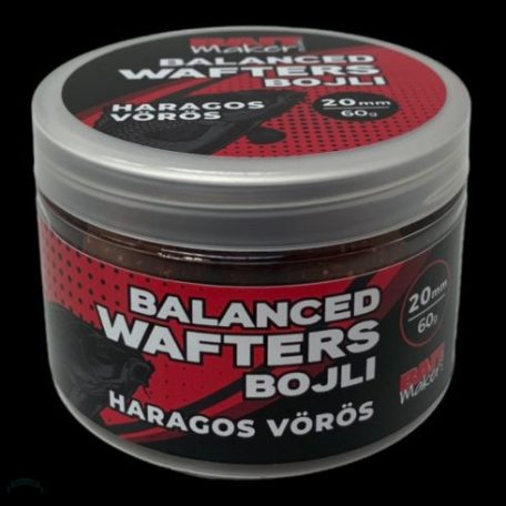 BAIT MAKER BALANCED WAFTER BOJLI HARAGOS VÖRÖS 20 MM