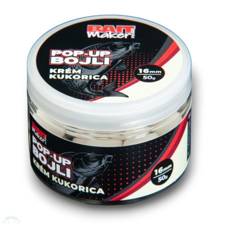 BAIT MAKER Pop Up Bojli 16 mm Krém Kukorica 50 g