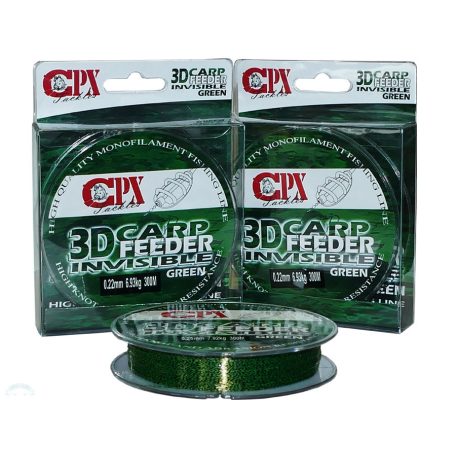 CPX - 3D CARP FEEDER INVISIBLE - Green zsinór - 300m - 0,20mm