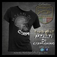   Hotspot Design - T-SHIRT - környakú póló - MALATI DI CARPFISHING - XL