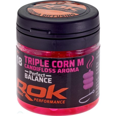 ROK Balanszírozott DIPPELT Tripla műkukorica M - Triple Corn Medium in DIP - 18 darab/üveg - Sweet Sugar - Pink