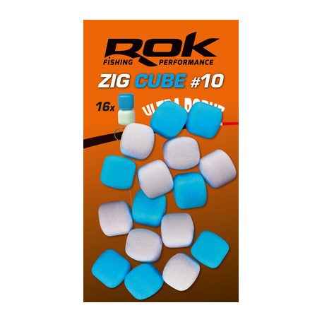 ROK Zig Cube Mix 10mm - Ultra Pop-up 16db/blister - Kék/Fehér