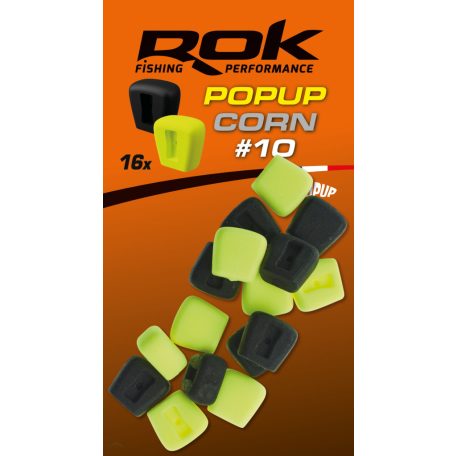 ROK Pop-up Corn 10mm - Ultra Pop-up 16 darab/csomag - Sárga Fekete