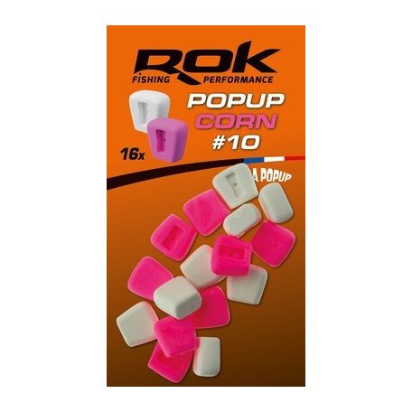 ROK Pop-up Corn 10mm - Ultra Pop-up 16 darab/csomag - Pink/Fehér