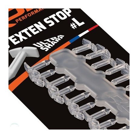 ROK EXTEN csali stopper #L - 120 darab/csomag - Áttetsző