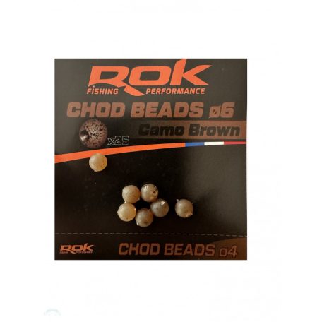 ROK CHOD Beads Ø6mm - Chod gyöngy 25db/csomag - ÚJ CAMO SZÍNEKBEN