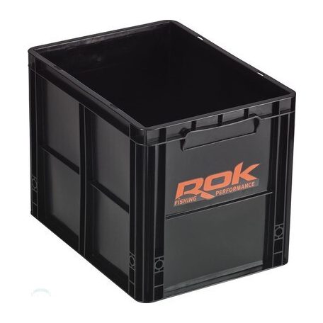 ROK CRATE 433 - nagy tároló rekesz - tető nélkül40cm x 30cm x 32cm - Fekete