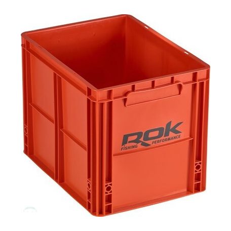 ROK CRATE 433 - nagy tároló rekesz - tető nélkül40cm x 30cm x 32cm - Narancs