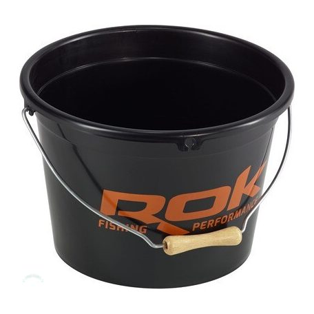 ROK 13 literes csalis vödör (fedél és 4 literes betét nélkül) - BAIT BUCKET - Fekete