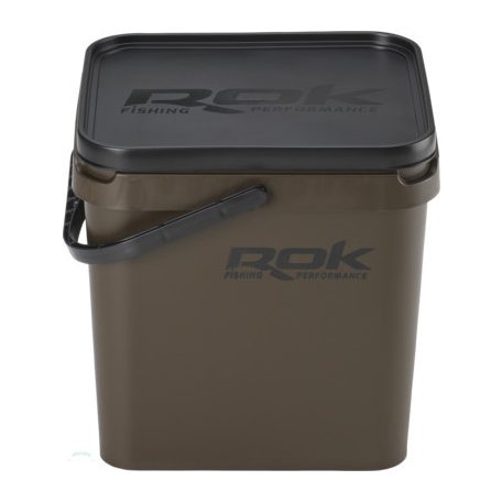 ROK 17 literes szögletes keverő edény fedéllel - SQUARE BUCKET with soft cover - Zöld