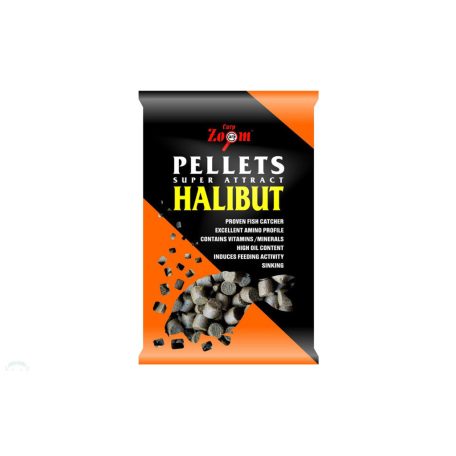 CZ Furat nélküli halibut etetőpellet, 6 mm, halibut, fekete, 800 g