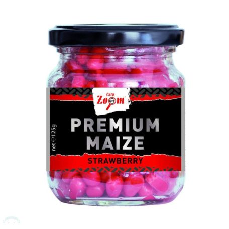 CZ Prémium horgászkukorica, eper, 125 g, 220 ml