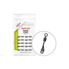 CZ Bojlis biztonságigyorskapocs, #4, matt fekete, 10 db