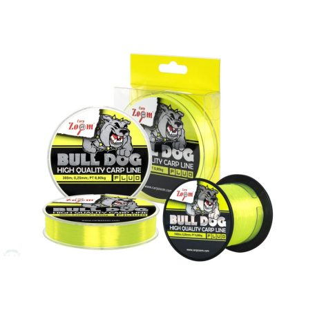 CZ Bull-Dog Fluo monofil pontyozó horgászzsinór, o 0,28 mm, 300 m, 10,75 kg, fluo zöld