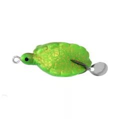PZ Tortuga teknőcutánzat, 5 cm, 11 g, zöld, arany