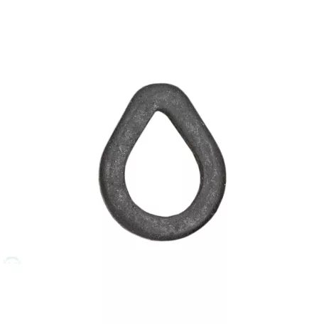 CZ Tear Drop előkegyűrű, 4 mm, matt fekete, 10 db