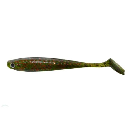 PZ Ducking Killer gumihal halas aromával, 9 cm, sötét, színes csillám, 5 db