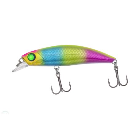 PZ Curve Minnow wobbler, 6 cm, 7,1 g, kék, zöld, rózsaszín, süllyedő