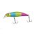 PZ Curve Minnow wobbler, 6 cm, 7,1 g, kék, zöld, rózsaszín, süllyedő