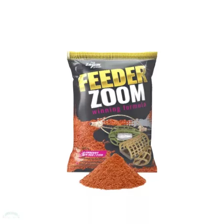 CZ Feeder Zoom etetőanyag, eper, robin red, halas, 1 kg