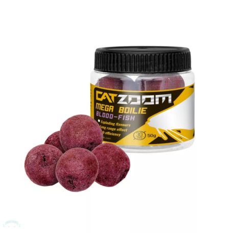 Catzoom Harcsa mega bojli, 30 mm, vér, hal, 50 g