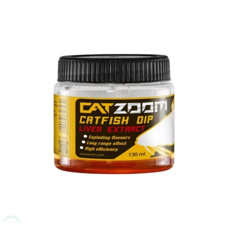 Catzoom Catfish Dip aromafolyadék, májkivonat, barna, 130 ml