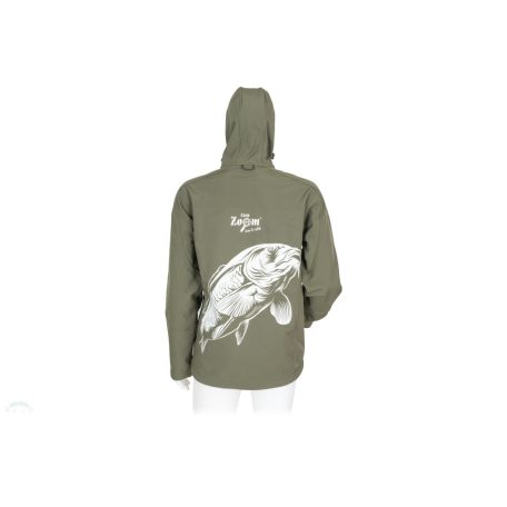 CZ Kapucnis Softshell Kabát, XXL, zöld