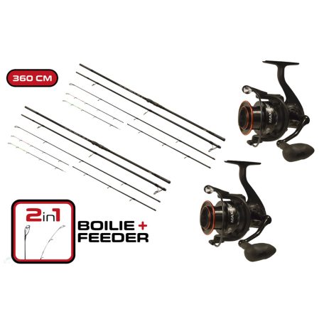 CARP EXPERT MAX2 BOT DOUBLE TIP 360 MAX2 DT 6000 ORSÓVAL DUOPACK