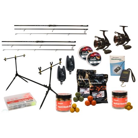 CARP EXPERT MAX2 360 DUPLA BOJLIS SZETT RODPODDAL, KAPÁSJELZŐVEL ÉS CSALIKKAL