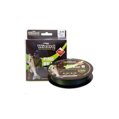 WIZARD FINE BRAID 8 0,08 150M 4,9KG DARK GREEN